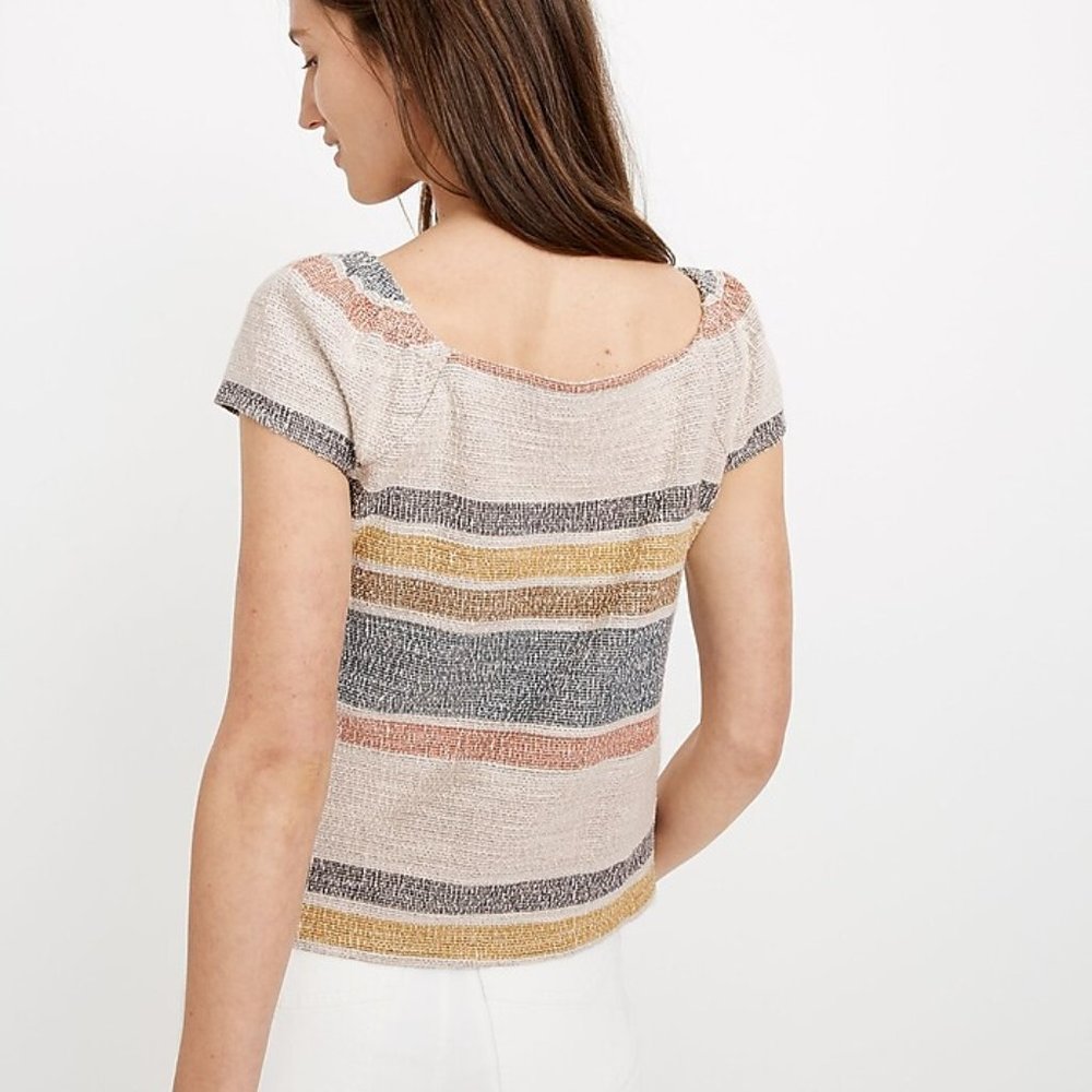 Madewell (Texture And Thread) Button-Front Top In… - image 3